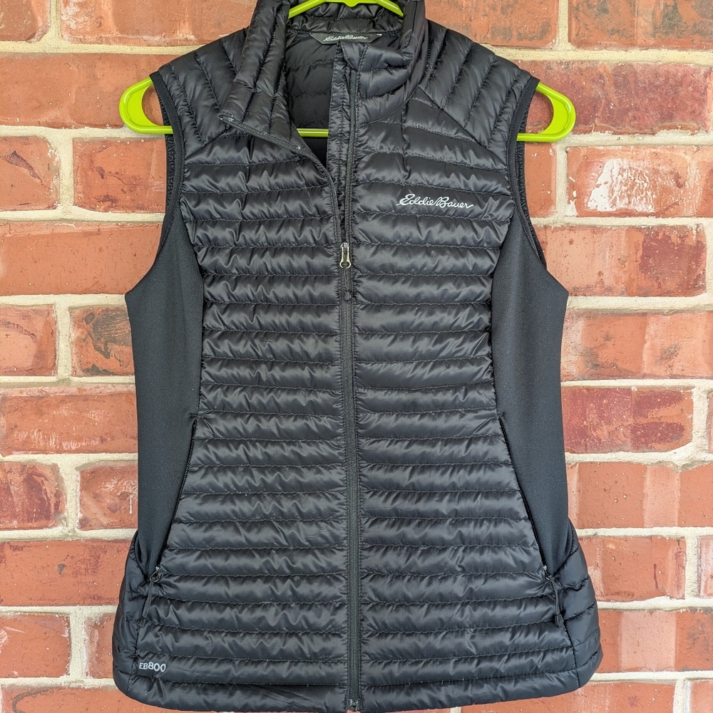 Eddie Bauer Black Quilted Vest
